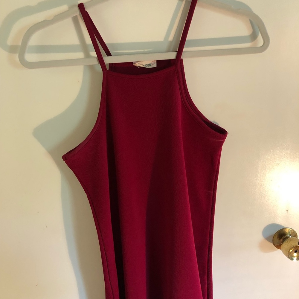 Peach Royal Mini dress, Maroon